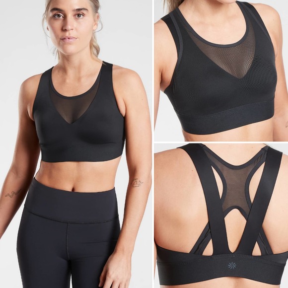 Athleta Other - ATHLETA Eclipse Reversible Mesh Sports Bra NWT
